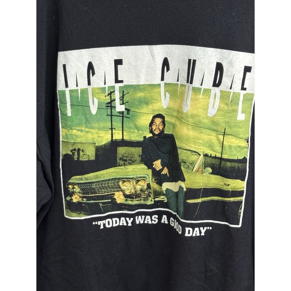 Ice Cube Today Was a Good Day Graphic T-Shirt Men's 2XL XXL Black Rap Hip Hop - Picture 3 of 4